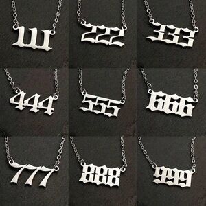 Angel Number Pendant Necklace